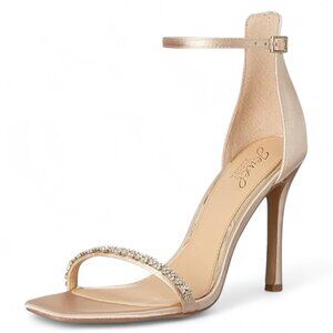 Jewel Badgley Mischka Women's Adriane Two Piece Stiletto Evening Sandals